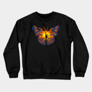 Float Like A Butterfly Crewneck Sweatshirt